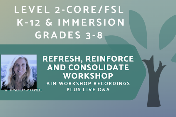 AIM French - Level 2 - On-Demand Workshop Series (Asynchronous + Live Q&A)