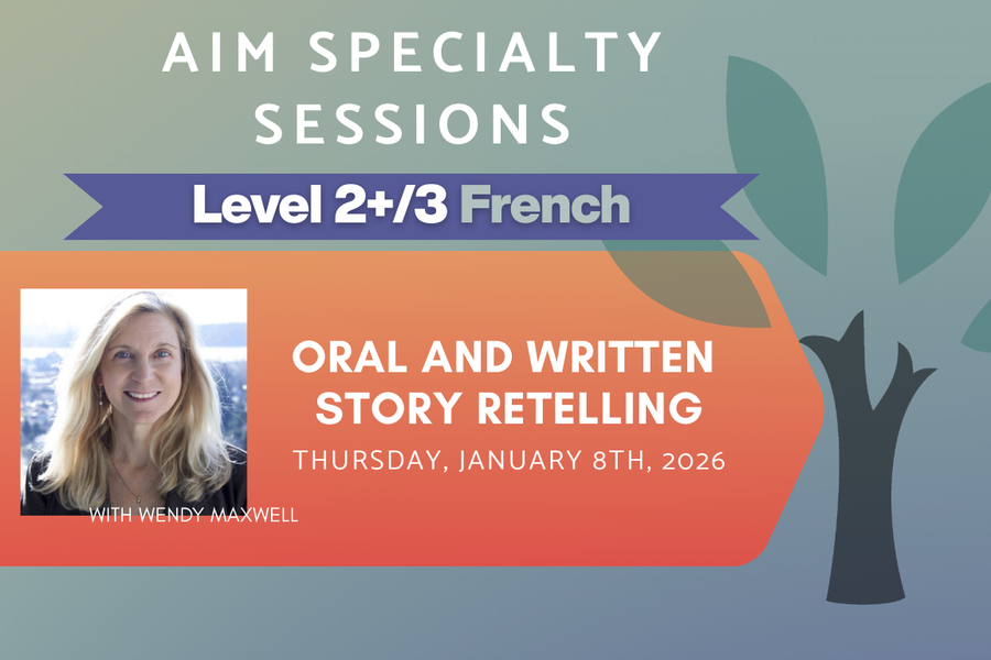 Live Online Workshop - Oral and Written Story Retelling - Level 2+/3 Thursday, January 8th, 2026