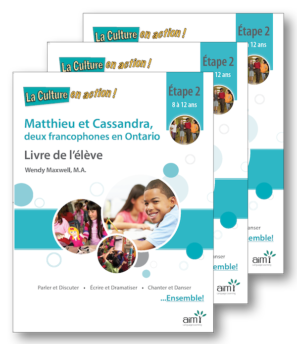 Matthieu et Cassandra, deux francophones en Ontario *New 2017 Edition - Student Workbooks (minimum of 6)