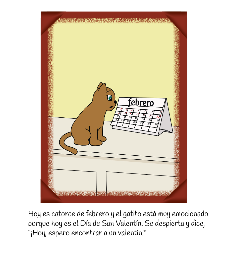 El gatito busca a su valentín - Reader (minimum of 6)