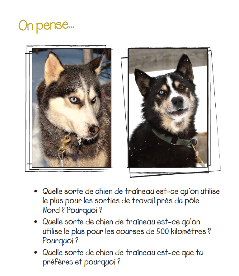 Les chiens de traîneau - Reader (minimum of 6)